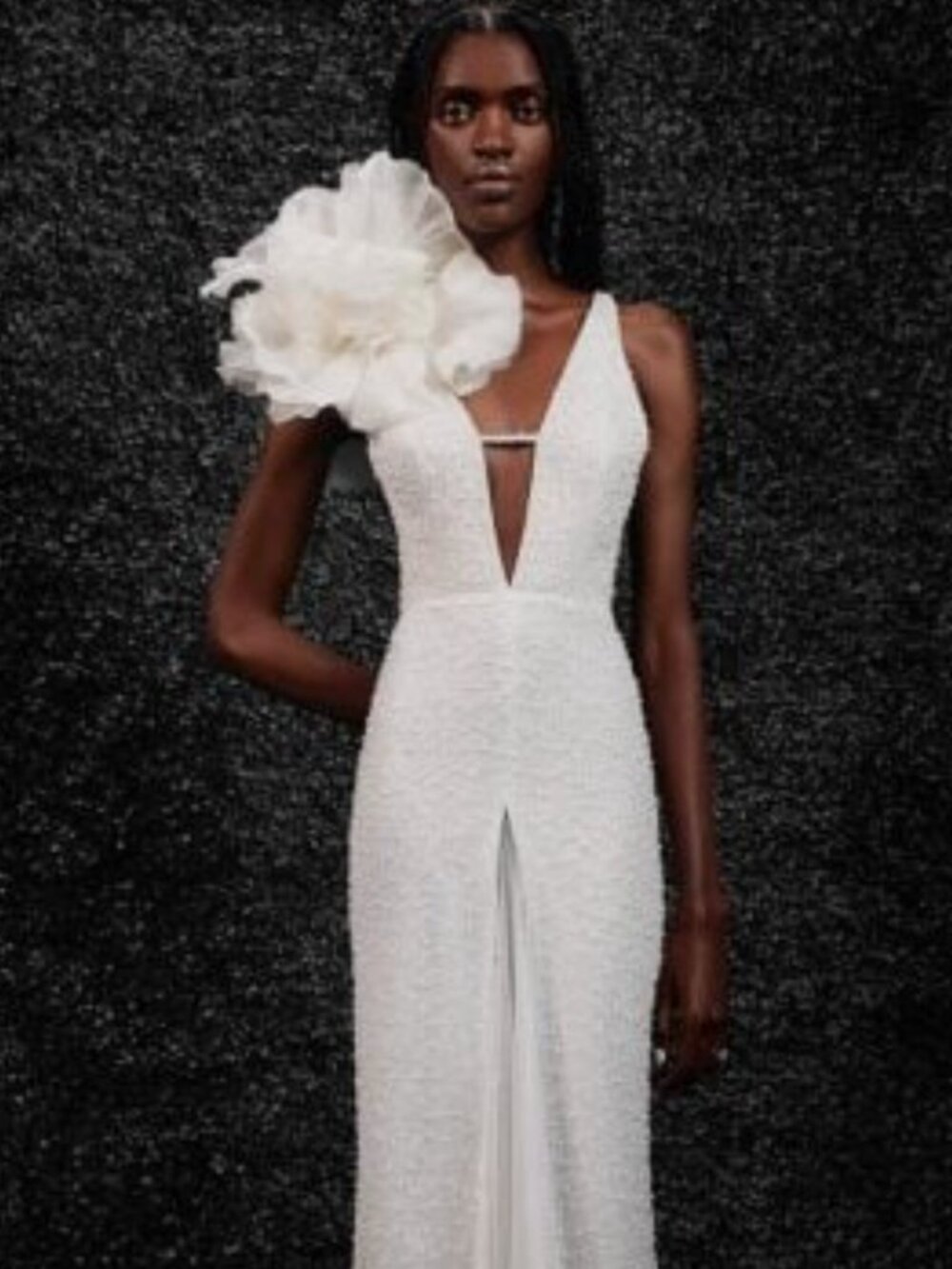 Vera Wang Bride Carole VW122AG1581 | Street Size 10 | Authentic | Pearl Beaded